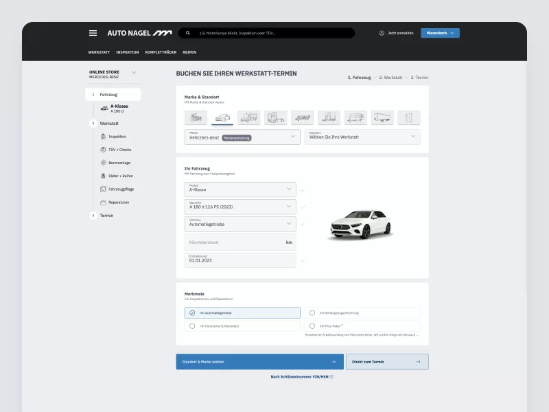 Auto Nagel advanced document builder interface