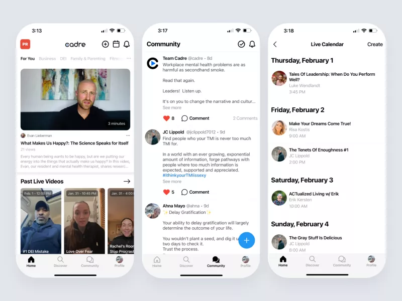 Cadre all-in-one healthcare professional application