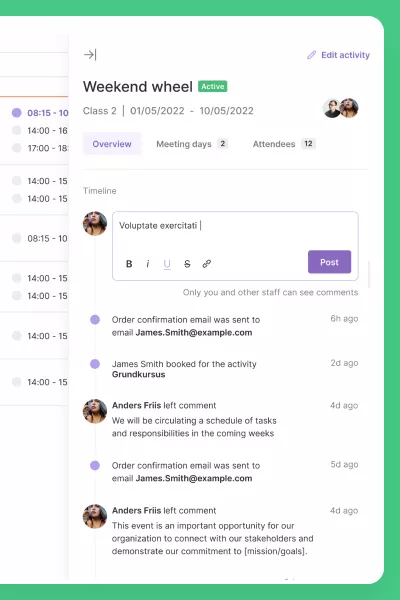 Arrange automated communication tools