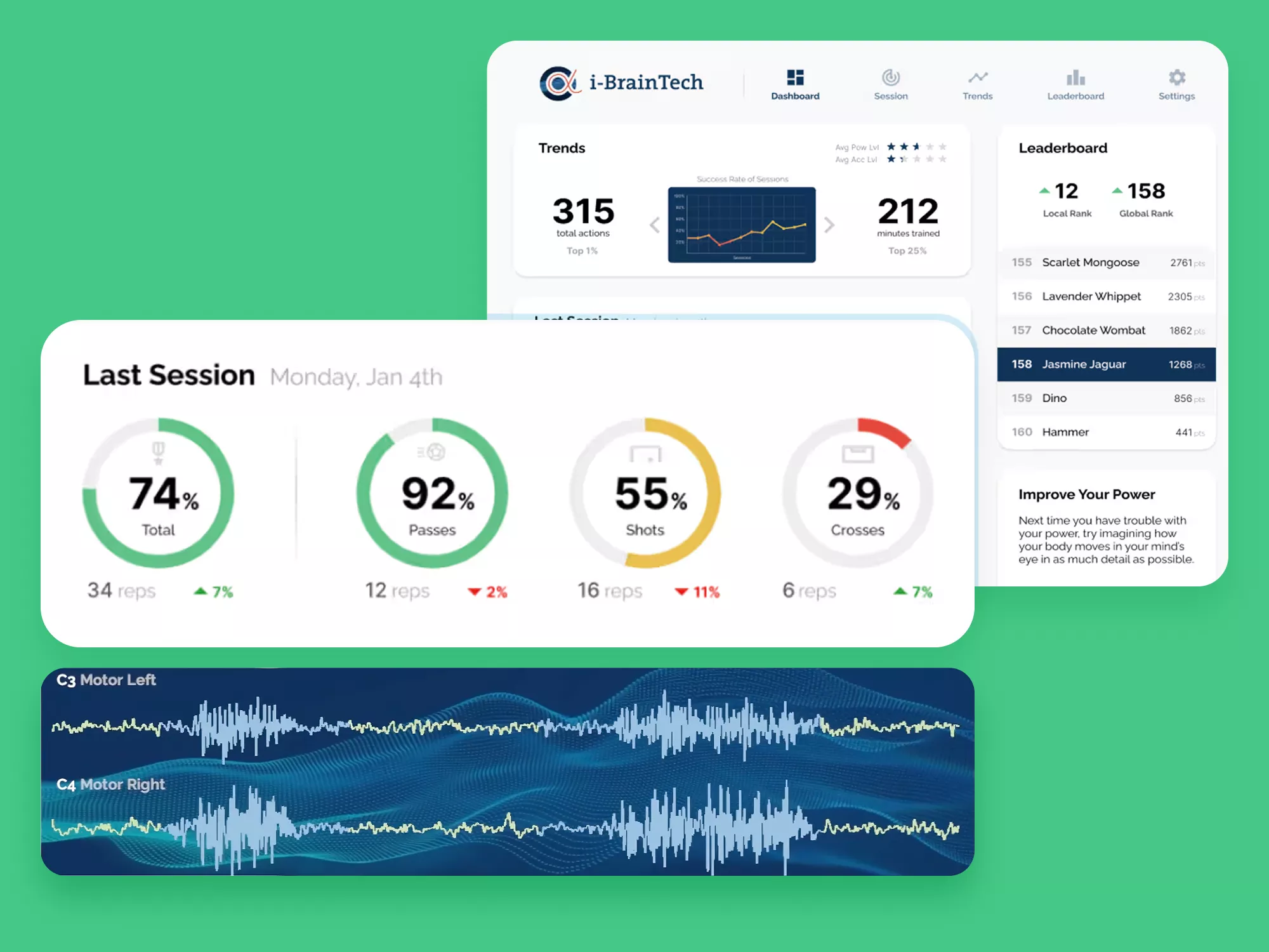 i-BrainTech sophisticated training tools