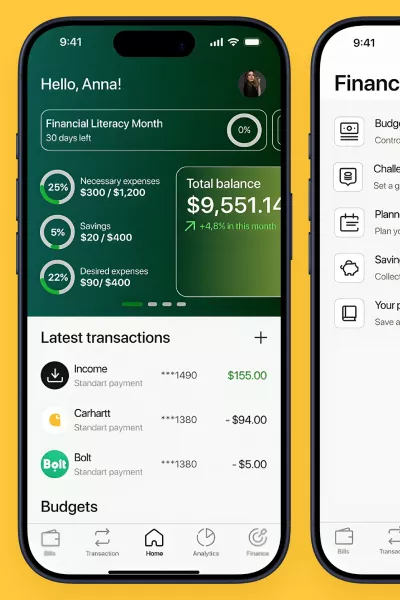 Finanless embedded financial tools