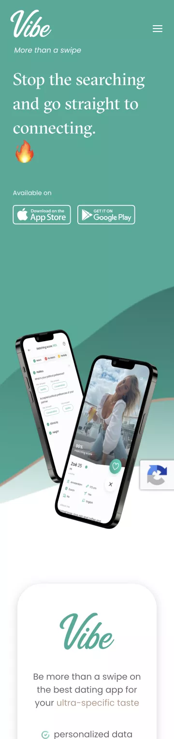 Vibe personalized dating app overview