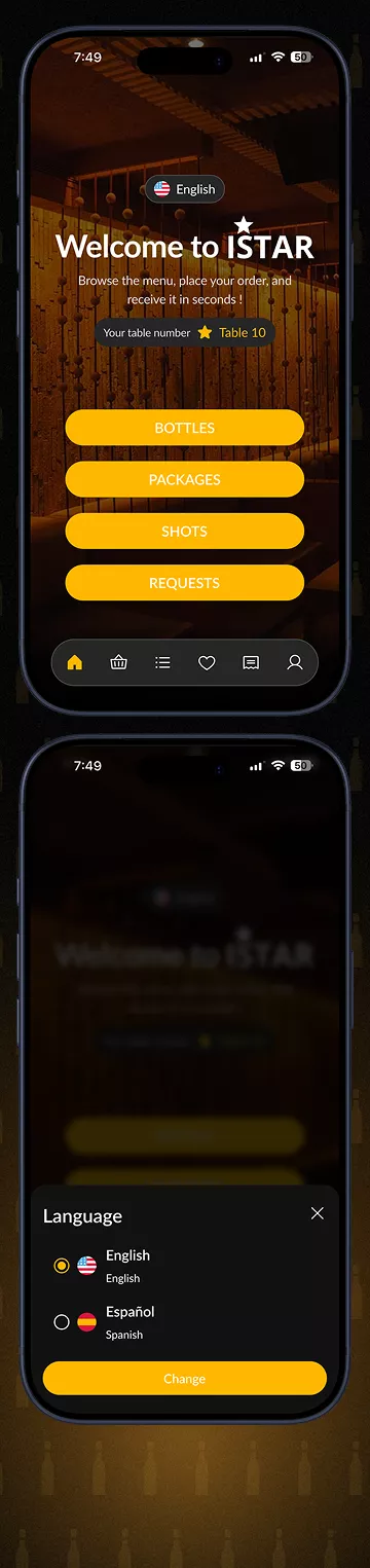 Sip&Pay nightclub ordering and payment platform overview